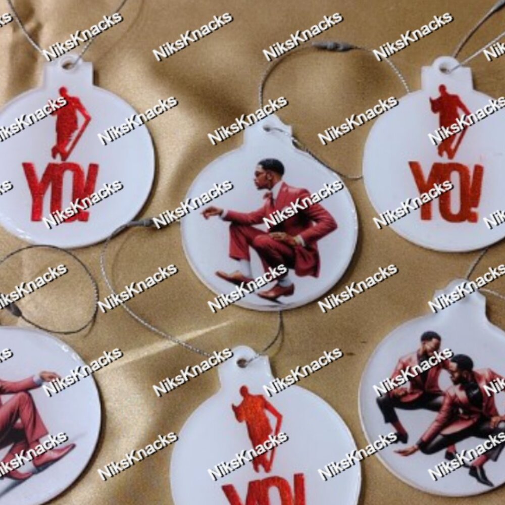 Crimson and Cream Christmas ornaments Krimson and Kreme